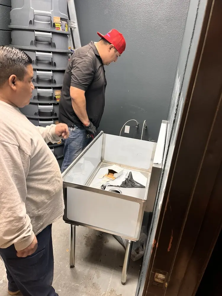 Commercial plumbing and sink installation in St. George